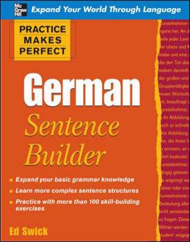 Paperback Practice Makes Perfect German Sentence Builder Book