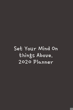 Paperback Set your Mind on: 2020 Goal Setting Planner. Book