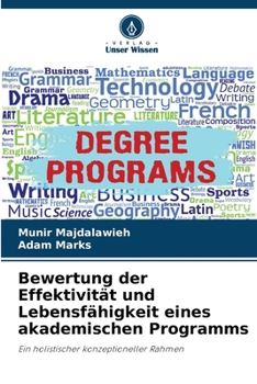 Paperback Bewertung der Effektivität und Lebensfähigkeit eines akademischen Programms [German] Book