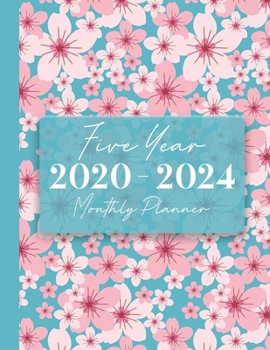 2020-2024 Five Year Monthly Planner: 60 Monthly Calendars with Monthly Focus, Goals, and To-Do List