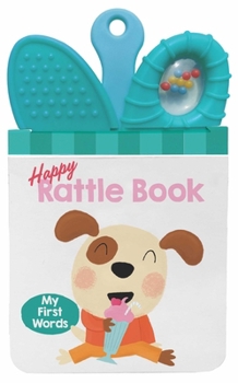 Board book Happy Rattle Book - My First Words Book