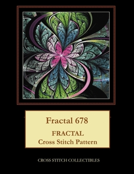 Paperback Fractal 678: Fractal Cross Stitch Pattern [Large Print] Book