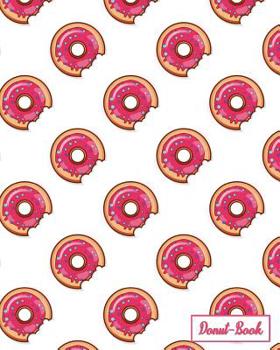 Paperback Donut-Book: Pink donut print notebook Book