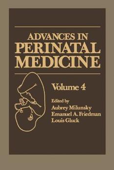 Paperback Advances in Perinatal Medicine: Volume 4 Book