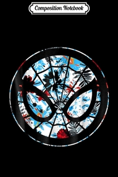 Composition Notebook: Marvel Spider Man Mask Symbol Tropical Graphic  Journal/Notebook Blank Lined Ruled 6x9 100 Pages
