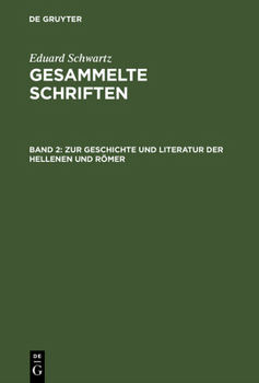 Hardcover Zur Geschichte Und Literatur Der Hellenen Und Römer [German] Book