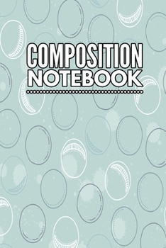 Composition Notebook: College Ruled 6" x 9" Artic Bubble Circle Design Writing Notes Journal,Office,Kids,School and college student
