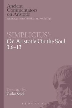 Paperback 'Simplicius' on Aristotle on the Soul 3.6-13 Book