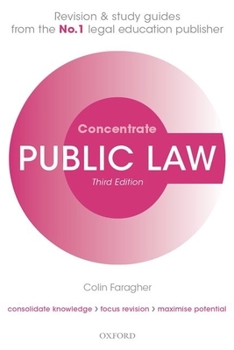 Paperback Public Law Concentrate: Law Revision and Study Guide Book