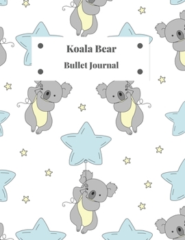 Paperback Koala Bear Bullet Journal: Bullet Journal Notebook Dot Grid White 8.5"*11" 100 Page Book