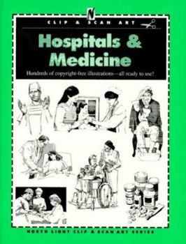Paperback Hospitals and Medicine: Clip and Scan Art Book