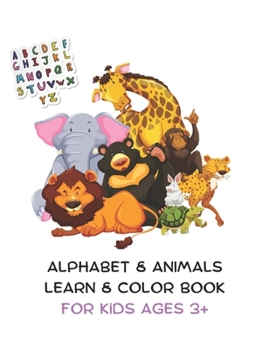 Paperback Alphabet & Animals Color and Learn Book