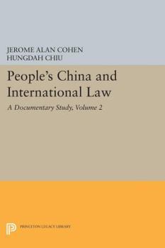 Hardcover People's China and International Law, Volume 2: A Documentary Study Book