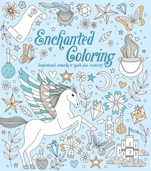 Paperback Enchanted Coloring: Inspirational Artworks to Spark Your Creativity Book