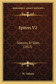 Paperback Epitres V2: Stances, Et Odes (1823) [French] Book