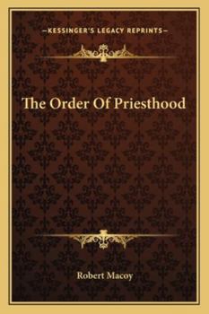 The Order of Priesthood