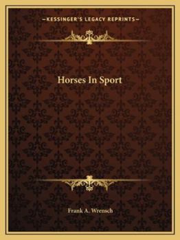 Paperback Horses In Sport Book