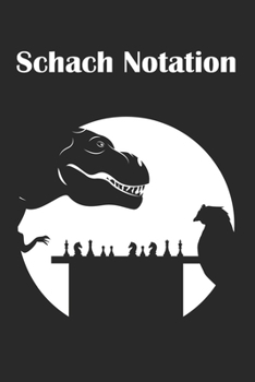 Paperback Schach Notation: Schach Scorebook mit 110 Seiten. Dino und Huhn. [German] Book