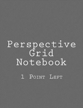 Paperback Perspective Grid Notebook: 1 Point Left Book