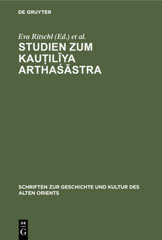 Hardcover Studien Zum Kauṭilīya Arthaśāstra [German] Book