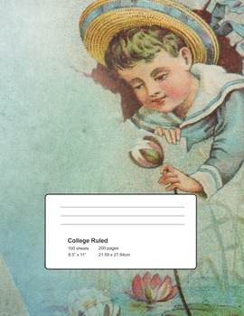 Paperback Victorian Child Notebook: College Rule 100 Sheets 200 Pages Book