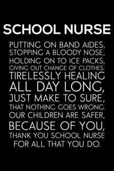 School Nurse: School Nurse Daily Planner, To Do List Notebook, Patient Care Journal, Nurse Schedule Book