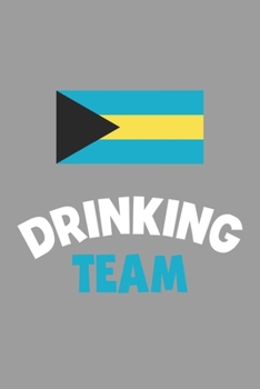Paperback Drinking Team Notebook: Lined Journal, 120 Pages, 6 x 9, Bahamas Flag Beer Olympics Gift Journal Matte Finish Book