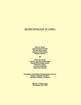 Paperback Biotechnology in China Book