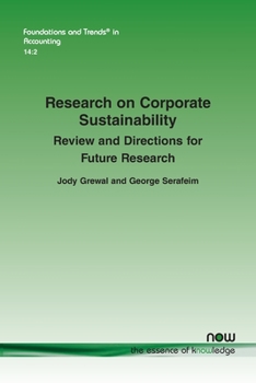 Paperback Research on Corporate Sustainability: Review and Directions for Future Research Book
