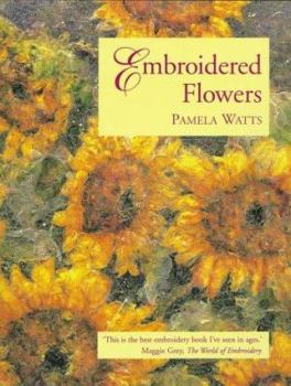 Paperback Embroidered Flowers Book