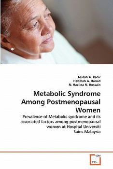Paperback Metabolic Syndrome Among Postmenopausal Women Book