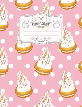 Composition Notebook: Kawaii College Ruled Narrow Line Comp Books for School - Creamy Donut (Pastel Cute Journals for Students)