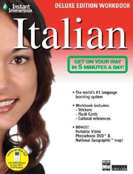 Paperback Instant Immersion Italian [With Stickers and Map and Flash Cards and DVD-ROM] Book