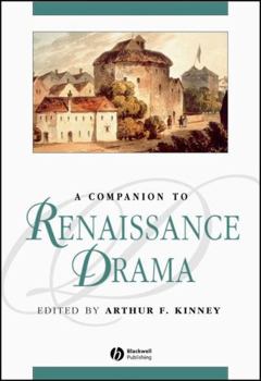 Hardcover Companion Renaissance Drama Book