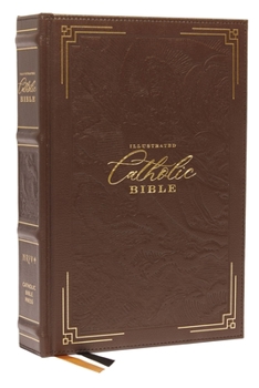 Hardcover Nrsvce, Illustrated Catholic Bible, Leather Over Board, Comfort Print: Holy Bible Book