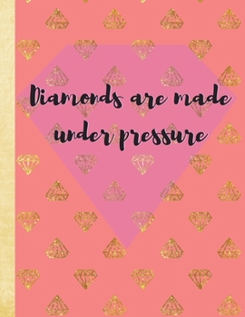 Diamonds are made under pressure: 2020 Simple Weekly & Monthly Planner with weekly 2 page spreads in popular vertical column layout, has a holiday ... girls, teens and women 8.5 by 11" size