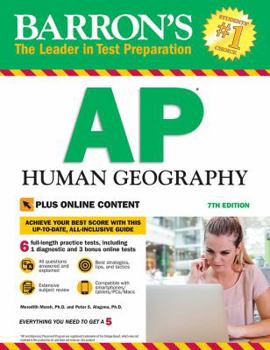 Paperback Barron's AP Human Geography with Online Tests Book