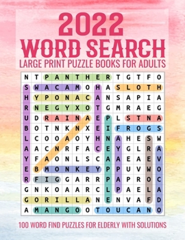 2022 Word Search Large Print Puzzle Books for Adults: Large Print Word-Finds Puzzle Book