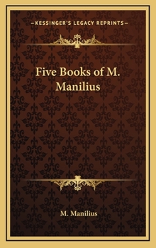 Hardcover Five Books of M. Manilius Book