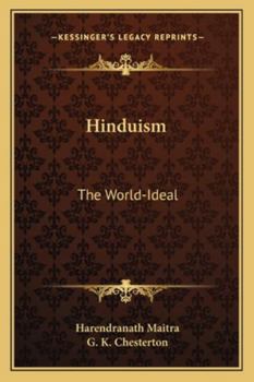 Paperback Hinduism: The World-Ideal Book