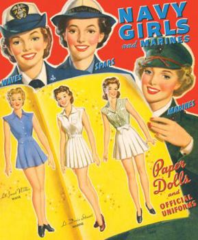 Paperback Navy Girls and Marines Paper Dolls and Official Uniforms Book