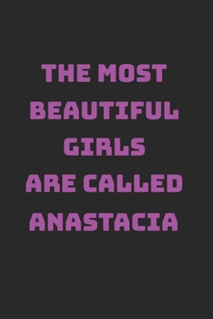 Anastacia Girl Woman Notebook: Graph Paper Journal 6x9 - 120 Pages