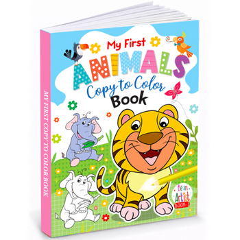 Paperback My First Animals Copy to color (Coloring Book) Book