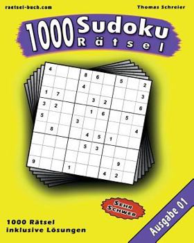 Paperback 1000 Sudoku Rätsel: Schwere 9x9 Sudoku mit Lösungen [German] Book