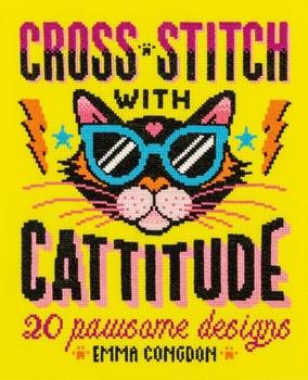 Paperback Cross Stitch with Cattitude: 20 Pawsome Designs Book
