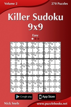 Paperback Killer Sudoku 9x9 - Easy - Volume 2 - 270 Puzzles Book