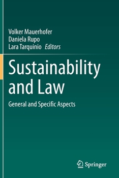 Paperback Sustainability and Law: General and Specific Aspects Book