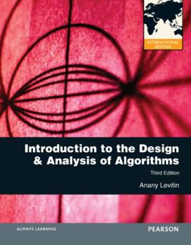 Paperback Introduction to the Design and Analysis of Algorithms: International Edition (International Version) Book