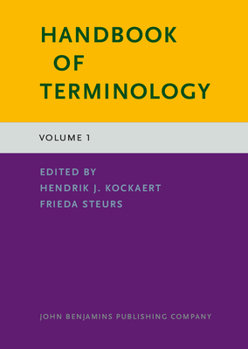 Hardcover Handbook of Terminology: Volume 1 Book