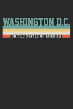 Paperback Notebook: Washington DC Dot Grid 6x9 120 Pages Book